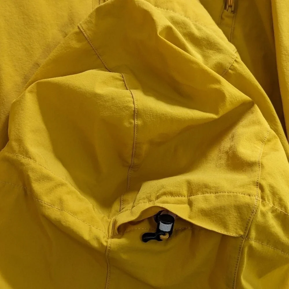 Jotunheim Norway Packable Yellow Hooded Windbreaker Jacket Women's Sz L